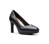 Clarks Black Leather Ambyr2 Braley Shoes Black