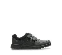 Clarks Blake Street men Low-Top Sneakers, Black (Black Leather), 8 child UK (25.5 EU)