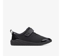 Clarks Boys Aeon Pace O Black Shoes - Size UK 1