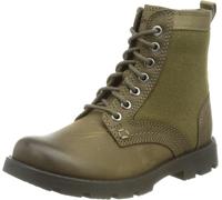 Clarks Finch Summer K Mid Calf Boot, Khaki Leather, 5 UK Child