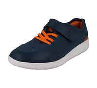Clarks Boys Clarks Breathable Lightweight Trainers Scape Trace - Blue - UK 1.5 Child