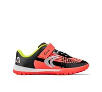 Clarks Boys CICA Goal Kid Bright Coral Combination Trainers,Riptape
