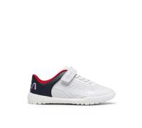 Clarks Boys CICA Goal Kid Bright Coral Combination Trainers,Riptape