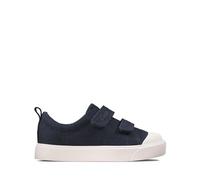 Clarks Boy's City Bright T Low-Top Sneakers, Navy Canvas, 9 UK Wide