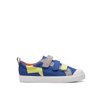 Clarks Boy's City Vibe Sneaker, Bright Blue, 10 UK Child Wide