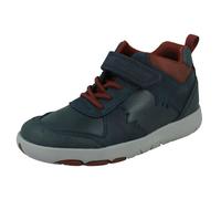 Clarks Boys Clarks Casual Hi-Top Trainers Rex Park K - Navy - UK 12 Child - G