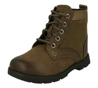 Clarks Boys Clarks Combat Style Ankle Boots Heath Chard T - Khaki - UK 4 Infant