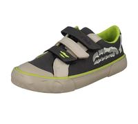 Clarks Boys Clarks Dinosaur Canvas Shoes Foxing Stomp - Grey - UK 8.5 Child - G