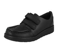 Clarks Boys Clarks Formal School Shoes Mendip Bright - Black Leather - UK 7.5 Infant - G