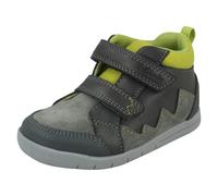Clarks Boys Clarks Hook & Loop Casual Ankle Boots Rex Park - Grey - UK 4 Infant - F