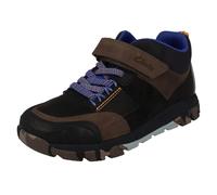 Clarks Boys Clarks PlayPrints 'Rex' Ankle Boots Steggy 2 Glow - Navy Combi - UK 10 Child - F