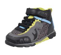 Clarks Boys Dinosaur Design Hi Top Trainers Steggy2 Tri T - Grey Leather - UK Size 6G - EU Size 22.5 - US Size 6.5W