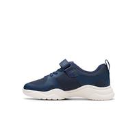 Clarks Boys Feather Ath Sneaker, Navy, 7.5 UK