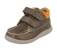 (UK 5.5 Infant, Brown) Boys First Shoes By Clarks Ankle Boots Cloud Tuktu - F Fit