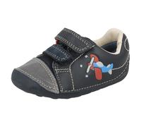 (UK 3 Infant, Navy (Blue)) Boys Clarks First Shoes Tiny Jet - F Fit