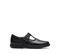 Clarks Boy's Girl's Jazzy Tap K. Ballet Flat, Black Leather, 9.5 UK Child