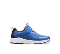 Clarks Boys,Girls,Kids Unisex Deyes Dash Kid Blue Synthetic Trainers,Riptape