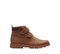 Clarks Boy's Heath Snug Combat boot, Tan, 13.5 UK Child Narrow