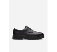 Clarks Boys Lorcam Loop Y Oxford Flat, Black Leather, 6.5 UK