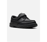 Clarks Boys Lorcam Edge K Oxford Flat, Black Leather, 13 UK