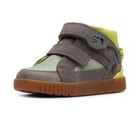 Clarks Boys Oslo Play Sneaker, Grey Green, 8 UK