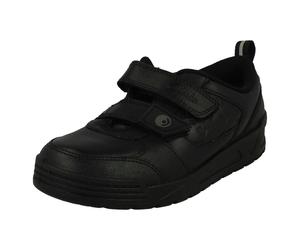 Clarks Boys Pokémon Collection By Clarks Pikachu Tail Detailed School Shoes Palmer Mist - Black Leather - UK 10.5 Child - F