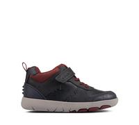 Clarks Boys Rex Park Toddler Navy Leather Riptape,Ankle Boots Leather Casual