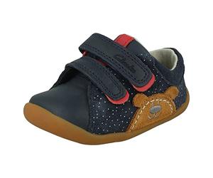 Clarks Boys' Roamer Bear T Trainers, Navy Suede, 2.5 UK