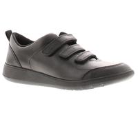 Clarks Boys Scape Sky Kid Black Leather Shoes
