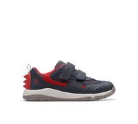 Clarks Boys Steggy Tail K Oxford Flat, Blue, 8 UK Child Wide