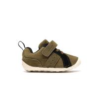 Clarks Boys Tiny Park Toddler Khaki Combination Pre Walker,Riptape