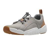 Clarks Boys Tri Weave Trainers, Grey Leather, 9.5 UK