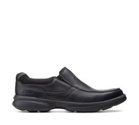Clarks Bradley Free Black Tumbled Leather Loafers,slip Ons Black