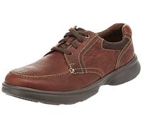 Clarks Bradley Vibe, mens Low-Top Sneakers, Tan Tumbled Leather, 7.5 UK