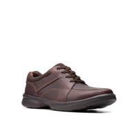 Clarks Men's Bradley Walk Oxford shoe, Polished Brown Leather, 8 UK