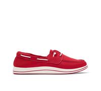 Clarks Women's Brinkley Edge Cherry Slip Ons, Boat Shoes in Red | Size: 4-Standard Fit Clarks Red 4-Standard Fit