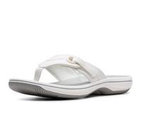 Clarks Originals Women's Toe-Post Sandals Brinkley Reyna - White - Size 8 (Standard Fit)