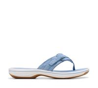 Clarks Womens Brinkley Sea Denim Blue Interest Flip Flop,Flat Sandals,Flip Flops