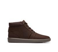 Clarks Brodin Mid Dark Brown Leather Lace Up,ankle Boots Brown 11-Standard Fit