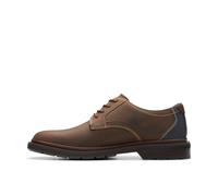 Clarks Burchill Derby 26176928 Mens Brown Oxfords & Lace Ups Plain Toe Shoes