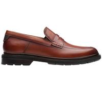 Clarks Men's Burchill Penny Loafer Flat, Tan Leather, 7 UK