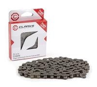 Clarks C410 Bmx/Freestyle/Fixie/Track Single Speed Chain 1/2-inch x 1/8-inch x 112 Links, Spring Clip Inc, Silver