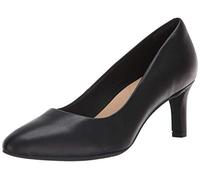 Clarks Calla Rose - Black Leather Womens Heels 7 UK