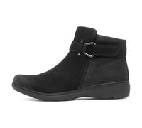 Clarks Carleigh Drift Womens Black Leather Boot - Size 7 UK - Black