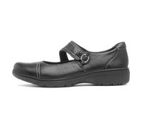 Clarks Carleigh Jane Womens Flat Shoes Black, 4