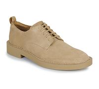 Clarks for man. 26180846 Martock Lace brown leather shoes (45), Flat, Suede, Laces, Casual