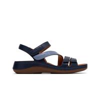 Clarks Cecily Mix Blue Combination Flat Sandals Blue
