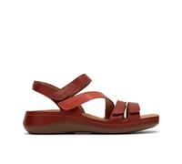 Clarks Cecily Mix Burnt Orange Combination Flat Sandals Burnt Orange