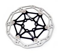 Clarks Cycle Systems CFR-02 Lightweight Floating 6-Bolt Disc Brake Rotor, Black, 180mm