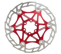 Clarks Cycle Systems CFR-AR05 6-Bolt Floating Disc Brake Rotor, Red, 180mm
